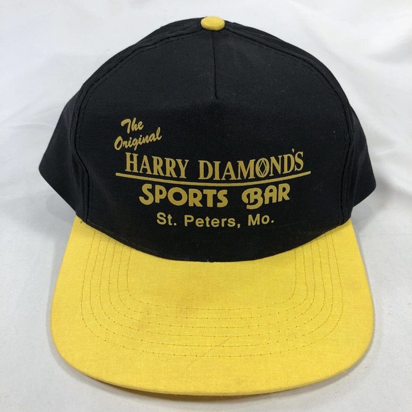 THE ORIGINAL HARRY DIAMONDS SPORTS BAR ST PETERS MISSOURI HAT CAP SNAPBACK OSFM - Picture 1 of 11